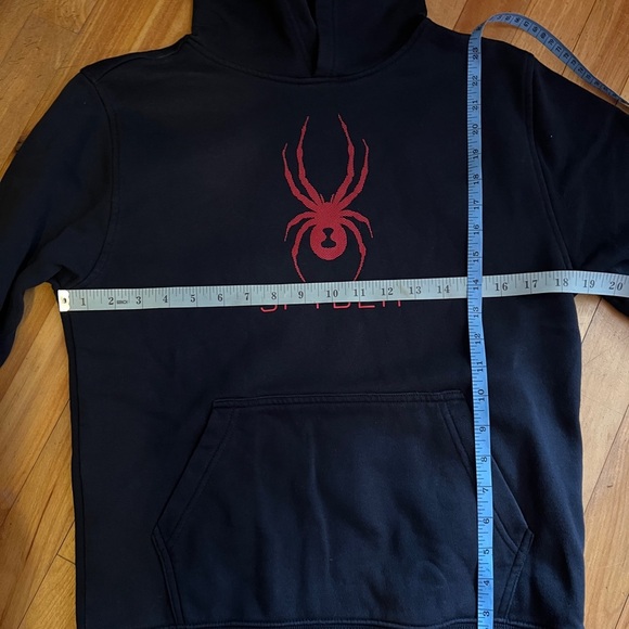 Spyder Black Hoodie with Red Logo Junior XL - Picture 9 of 9